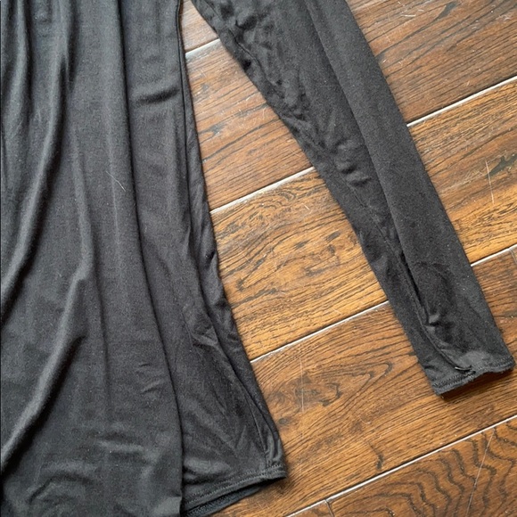 NWT Goo Yoo floral keyhole black flowy stretchy - Picture 3 of 6